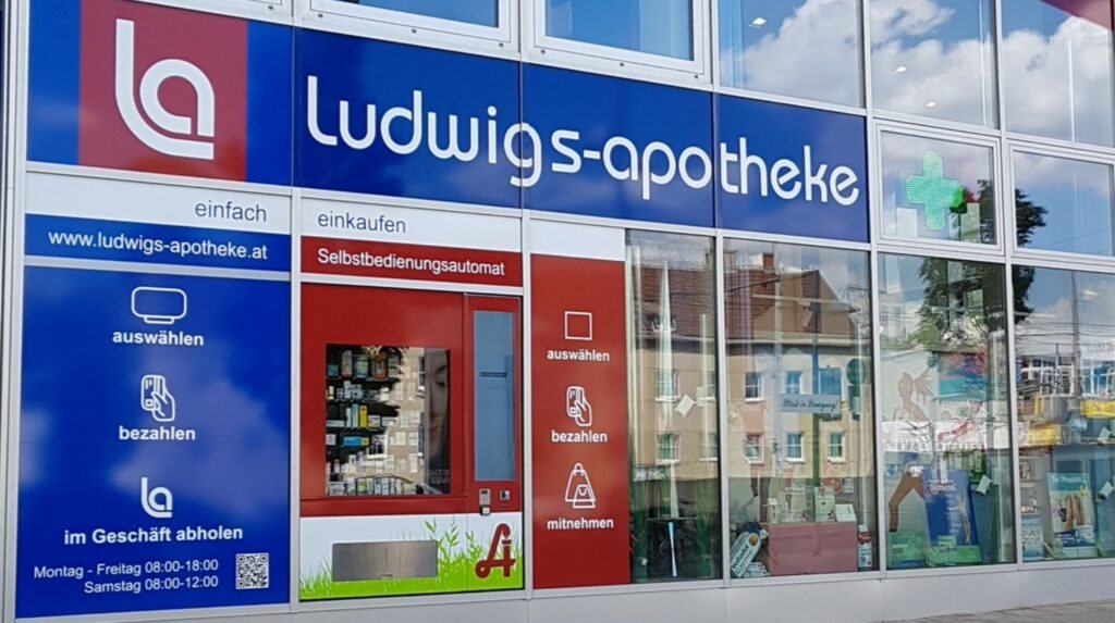 24/7 Selbstbedienungs-Abholautomat der Ludwigs-Apotheke